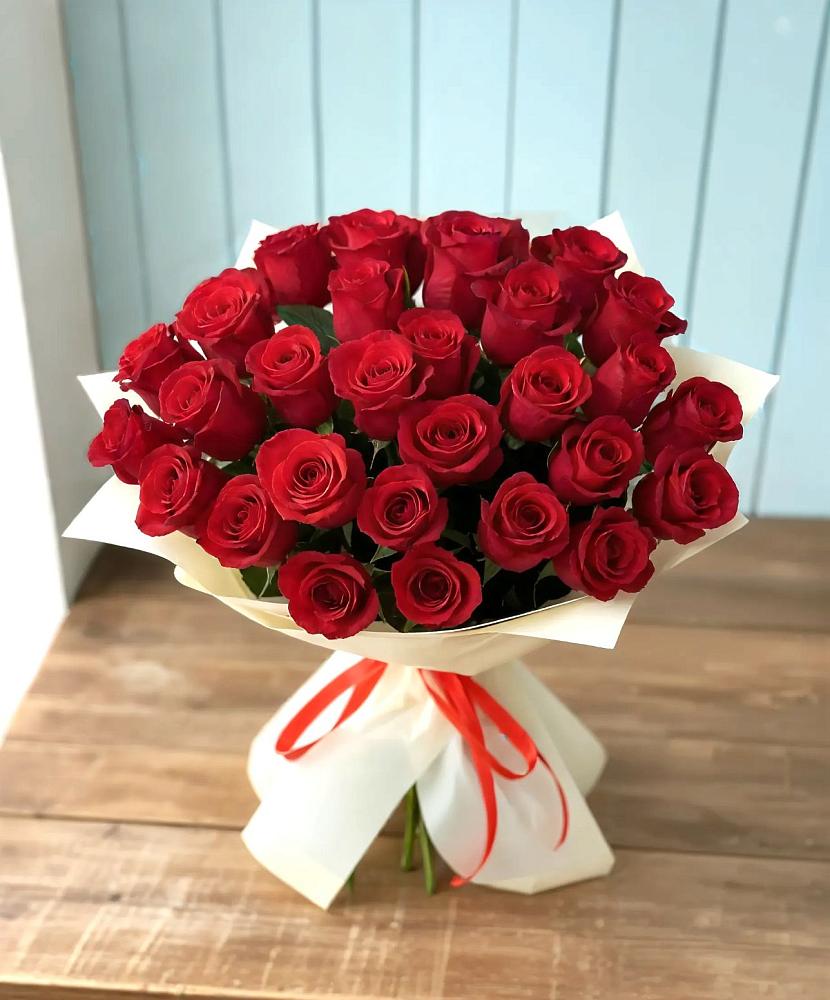 Букет 29 Красных роз в Новоорловске