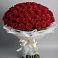 Букет 101 Красная роза Блэк Мэджик в Новоорловске