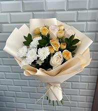 Букет цветов из:  Розы и Хризантемы в Новоорловске