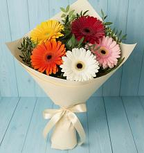 Букет цветов из:  Герберы в Новоорловске