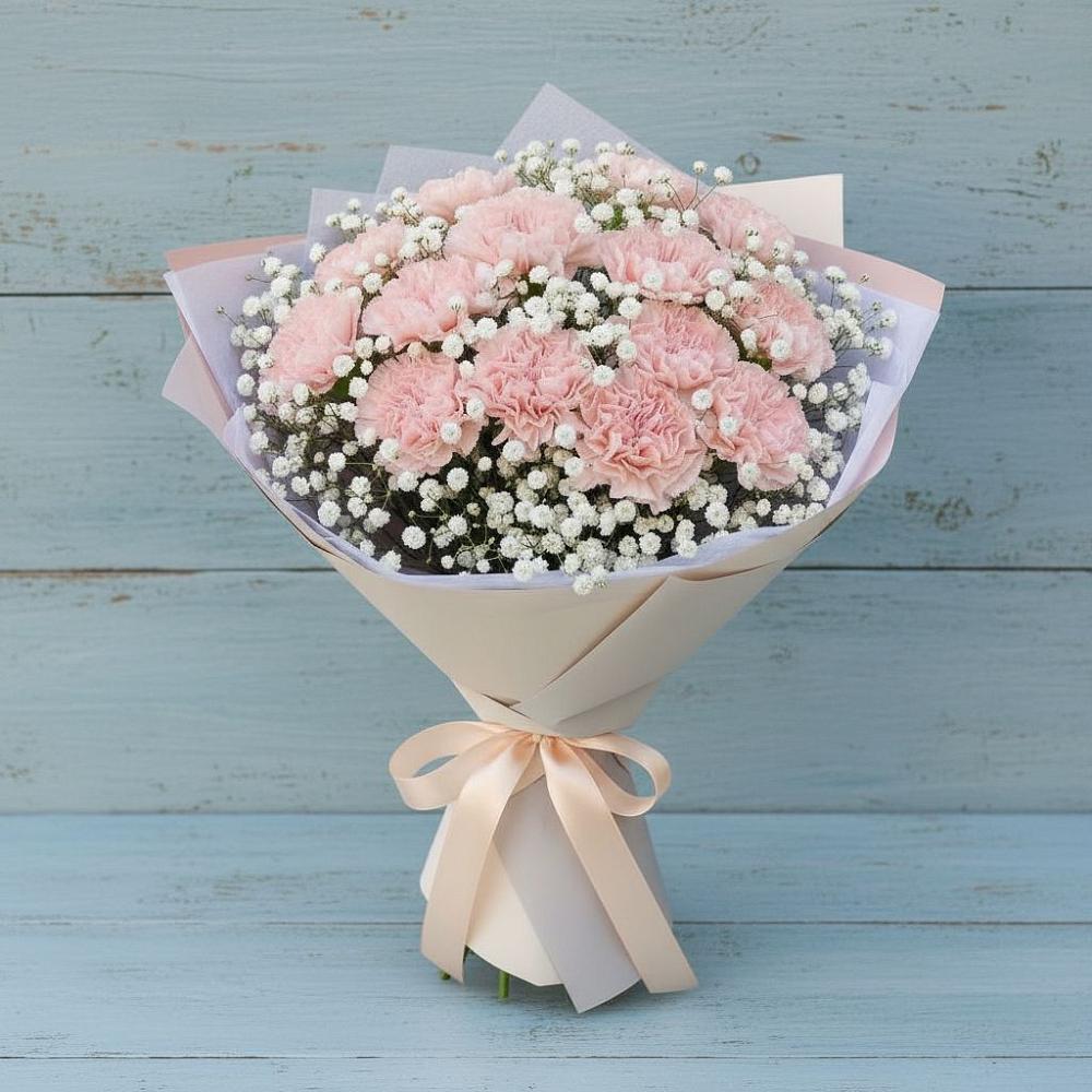 Букет цветов из: Гвоздики в Новоорловске