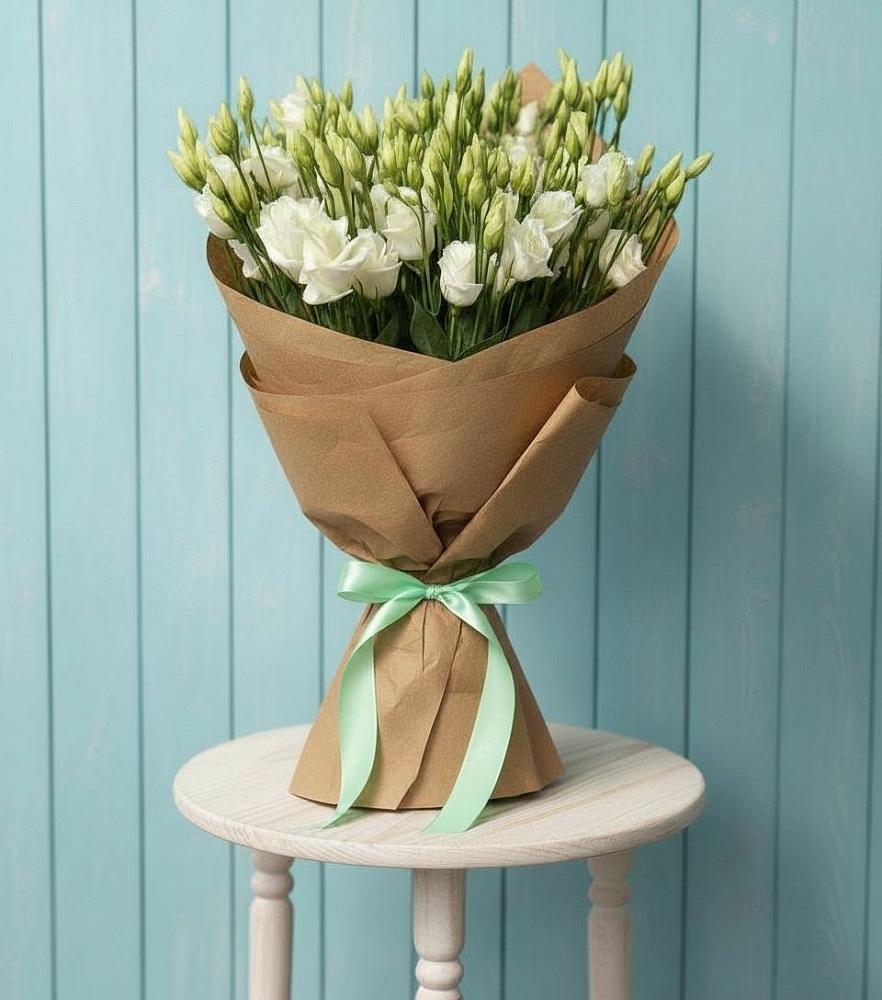 Букет цветов из: Лизиантусы в Новоорловске