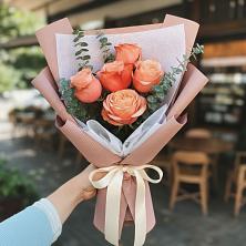 Букет цветов из:  Розы в Новоорловске