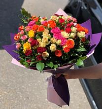 Букет Микс из разноцветных кустовых роз #REPLACE_PRED# Новоорловске