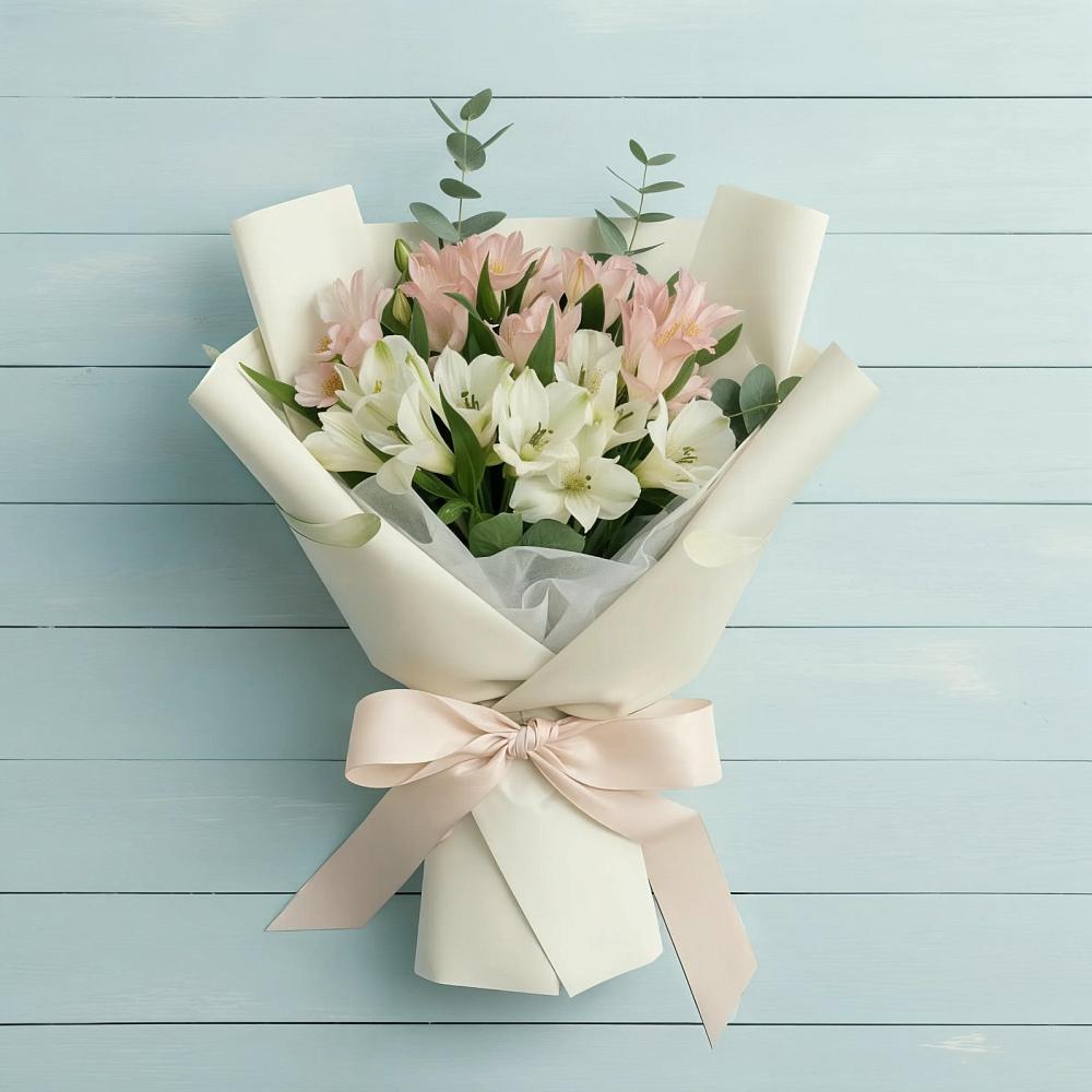 Букет цветов из: Альстромерии в Новоорловске