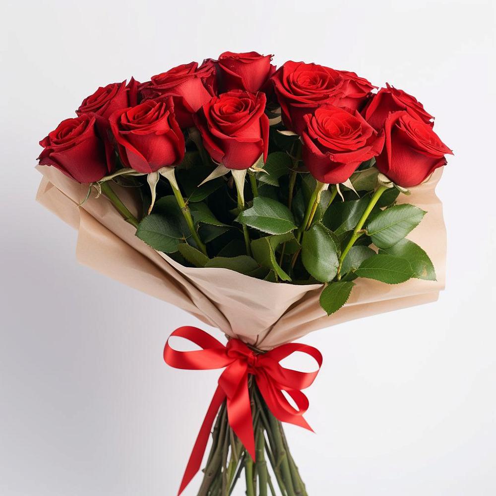 Букет 11 Красных роз Эдлесс Лав в Новоорловске