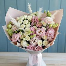 Букет цветов из:  Альстромерии и Розы в Новоорловске